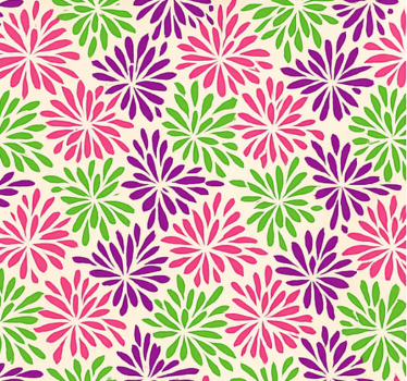 Carta adesiva per mobili motivo floreale colorato - TenStickers