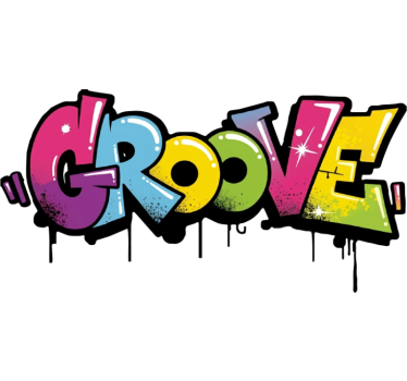 Adesivo per auto graffiti funky stilizzati - TenStickers