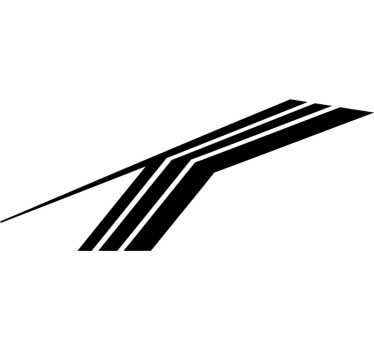 Adesivo per auto striscia velocità monocolore feroce - TenStickers