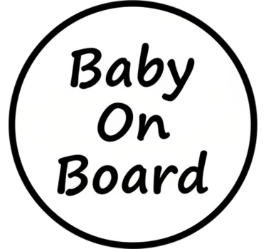 Adesivo per auto "bambino a bordo" - TenStickers