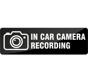 Adesivo per auto registrazione video in auto - TenStickers