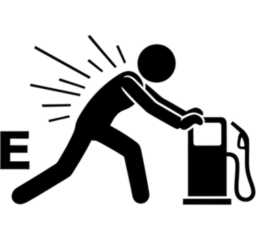 Adesivo per auto combattendo per il serbatoio - TenStickers