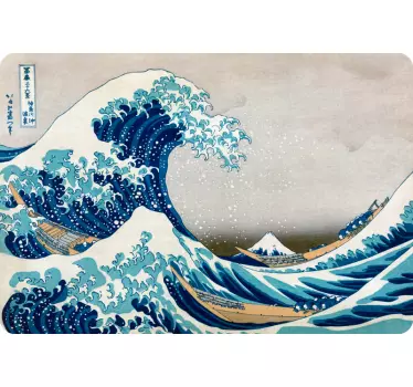 Adesivo per pc con mare e barche stile orientale - TenStickers