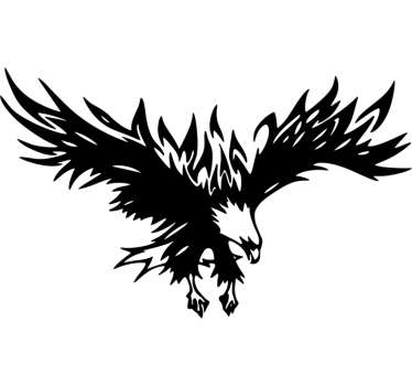 Adesivo per auto grande aquila in volo - TenStickers