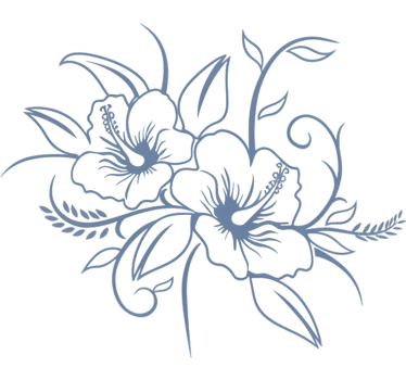 Adesivo per auto fiore di ibisco in fiore - TenStickers