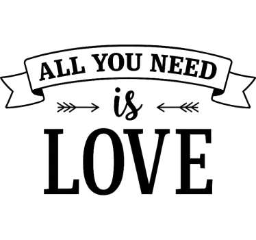 Adesivo per auto freccia d'amore romantica - TenStickers