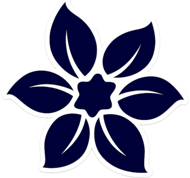 Adesivo per auto fiori eleganti in fiore - TenStickers