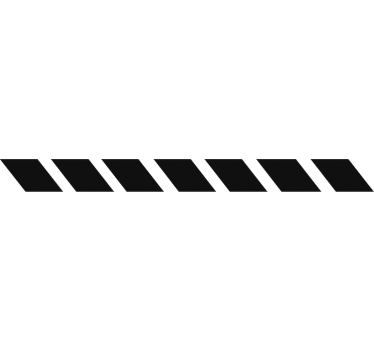 Adesivo per auto linee tratteggiate parallele - TenStickers