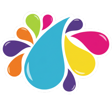 Adesivo per auto goccia di vernice colorata - TenStickers
