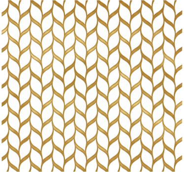 Carta adesiva per mobili motivo foglia intrecciata oro - TenStickers