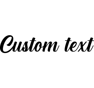 Adesivo per furgone testo personalizzato posteriore - TenStickers