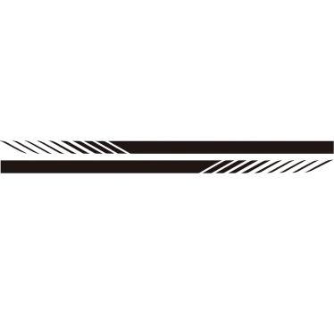 Adesivo per auto esterno linee sportive - TenStickers