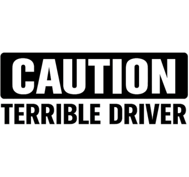 Adesivo per auto etichetta di avviso onesto - TenStickers