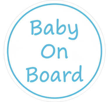 Adesivo per auto bambino a bordo minimalista - TenStickers