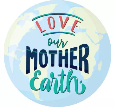 sticker pc amo madre terra - TenStickers