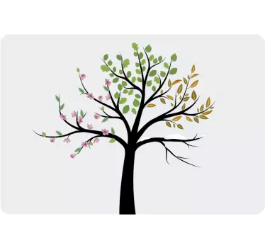 Adesivo per pc albero stagioni - TenStickers