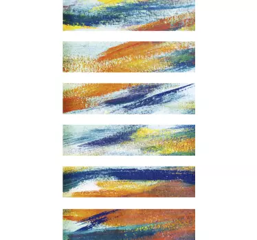 Adesivo casa colori astratti. - TenStickers
