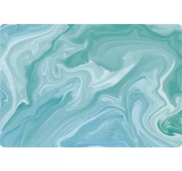 Adesivo per pc onde blu touchpad - TenStickers