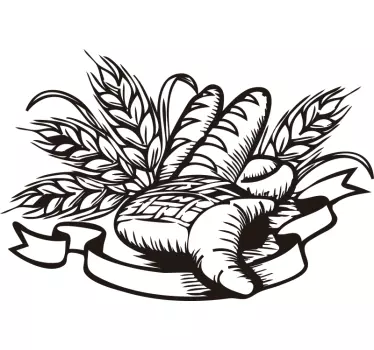 Adesivo cucina composizione panificio - TenStickers