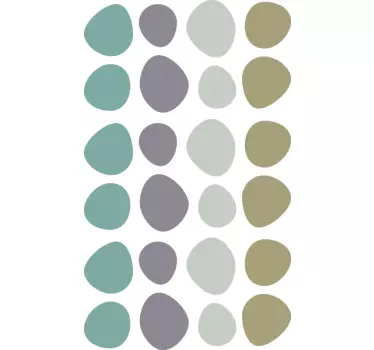 Adesivo geometrico modelli di colori astratti - TenStickers