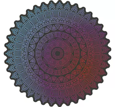 Adesivo geometrico intricato motivo circolare - TenStickers