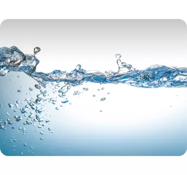 Adesivo per pc Forma d'acqua - TenStickers