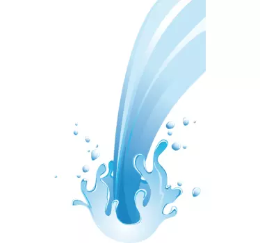 Sticker decorativo getto d'acqua - TenStickers