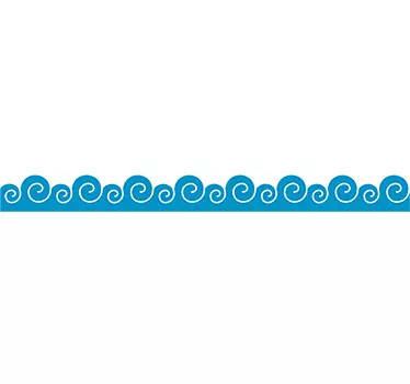 Adesivo murali immagine onde - TenStickers