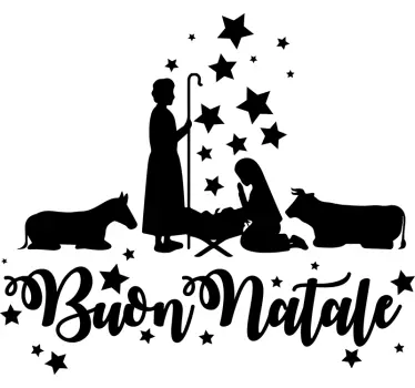 Adesivo Natale Presepe - TenStickers