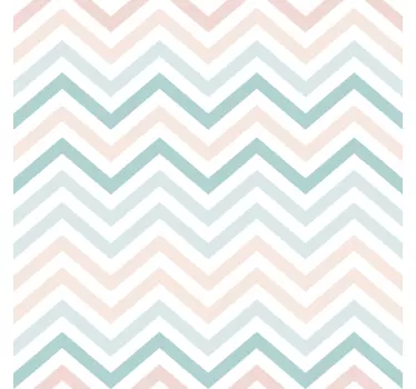 Adesivo geometrico motivo a zigzag - TenStickers