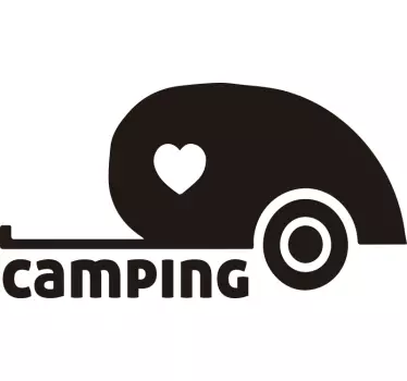 Adesivo per camper amore per il campeggio - TenStickers