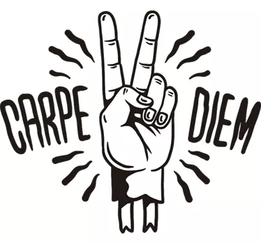 Adesivo con scritta carpe diem - TenStickers