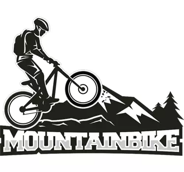 Adesivo per auto sport mountainbike - TenStickers