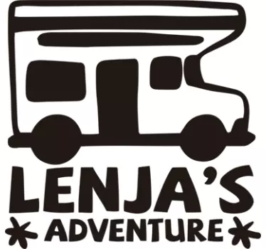 Adesivo camper viaggio personalizzabile avventura - TenStickers