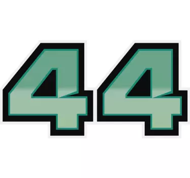 Adesivo auto Lewis Hamilton n 44 - TenStickers