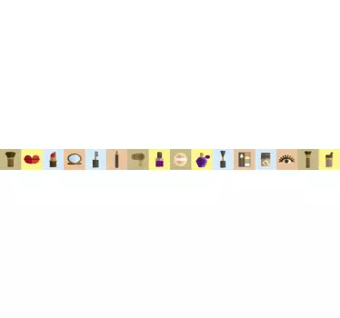 Greca adesiva per pareti kit di trucchi - TenStickers