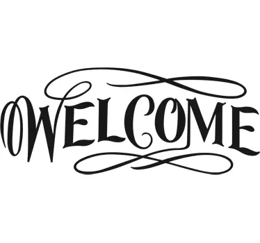 Adesivo per porta welcome - TenStickers