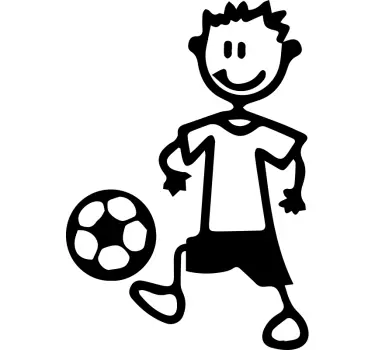 Adesivo calcio giocatore di calcio - TenStickers