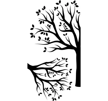Adesivo murali albero d'angolo - TenStickers