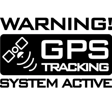 Adesivo per auto di tracciamento dei gps - TenStickers