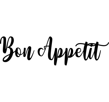 Adesivo per cucina "Bon Appetit" - TenStickers