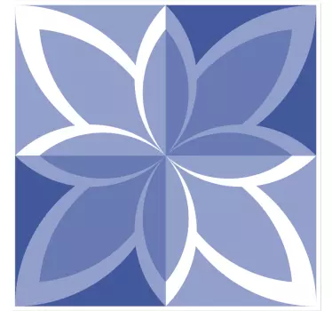 Adesivo geometrico motivo a motivo floreale - TenStickers