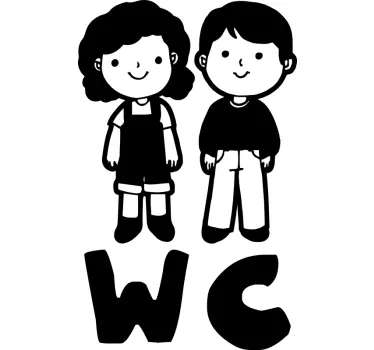 Adesivo per porta in vetro per bambini - TenStickers