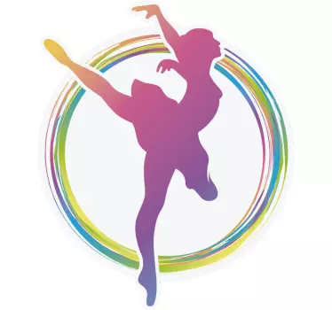 Ballerina sagoma laptop skin - TenStickers