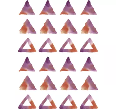 Adesivo geometrico motivo triangolare astratto - TenStickers