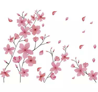 Fiore di primavera decorazione parete del fiore - TenStickers