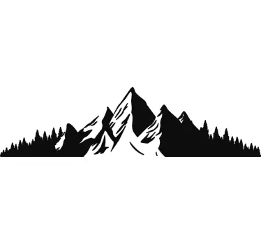Adesivo per auto con montagna - TenStickers