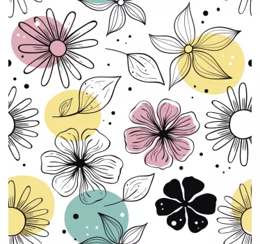 stickermobili mobili fiori - TenStickers