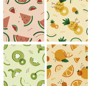 Piastrelle adesive da cucina con frutta - TenStickers