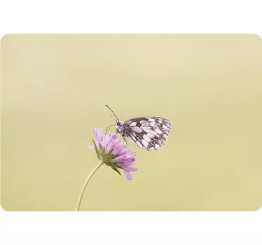 Adesivo per pc farfalla sulla pelle  fiore - TenStickers